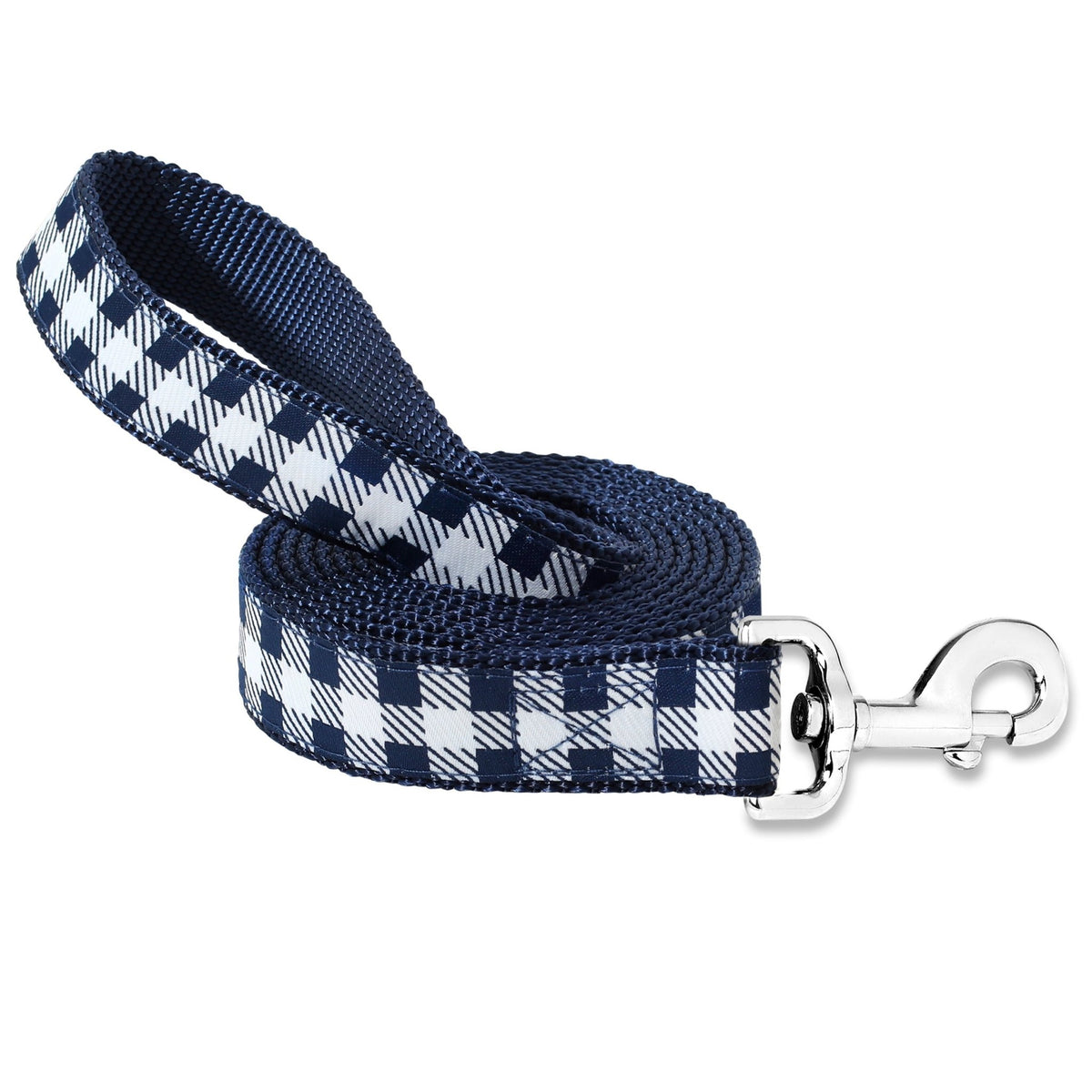 Quality Dog Leash -Picnic Plaid (Navy) - Cargo's Cargo