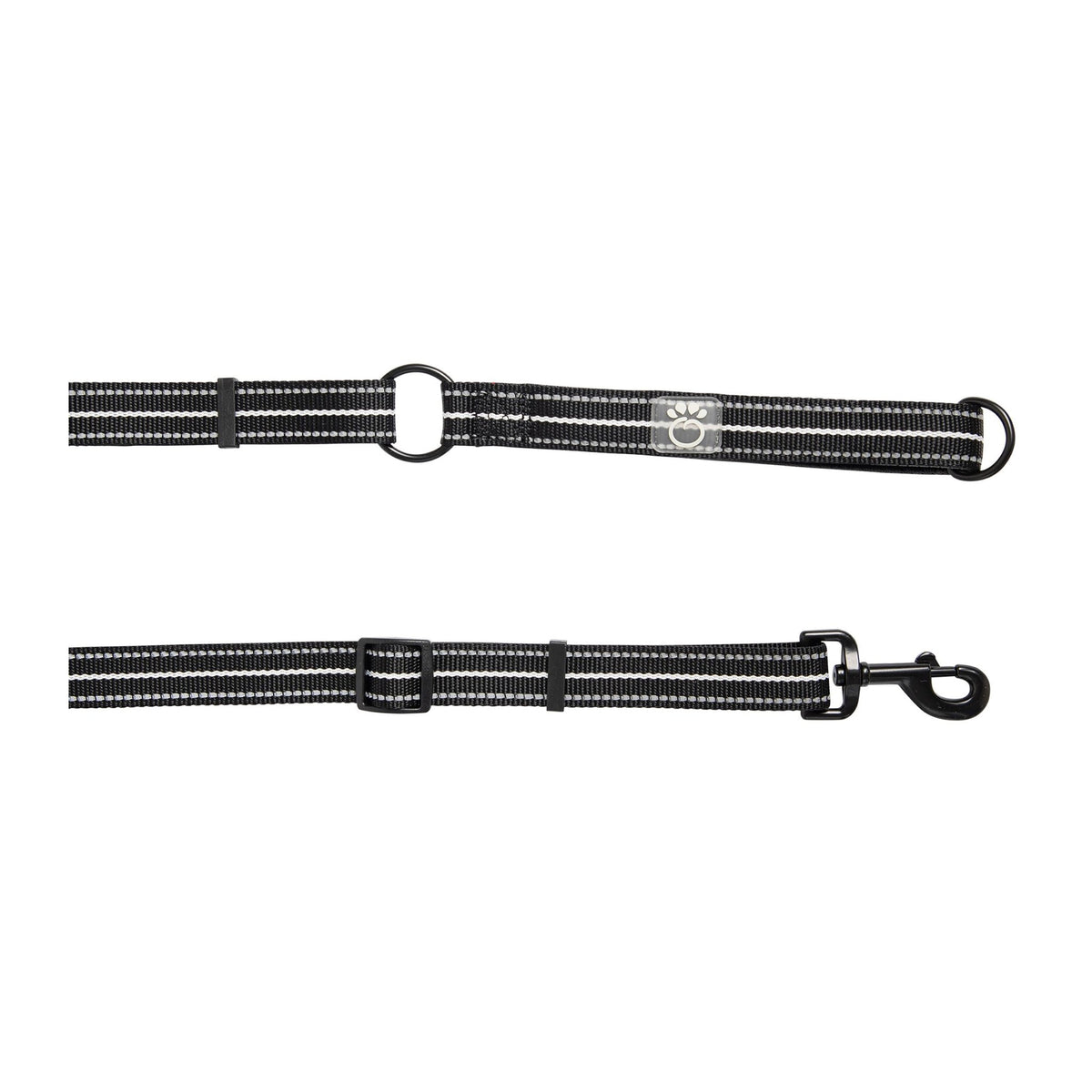 Reflective Leash - Black - Cargo's Cargoo